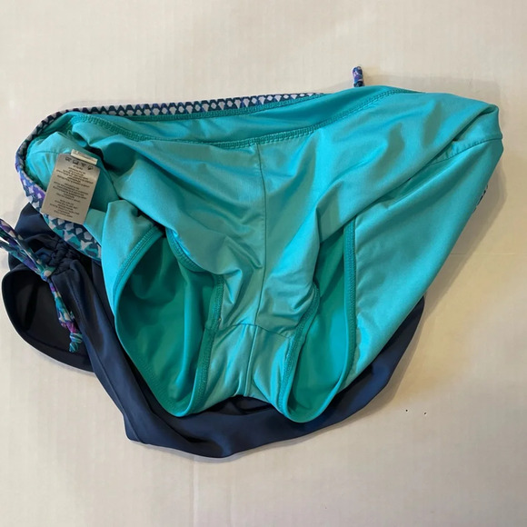 Free Country Multicolored Swim Skort With Cinch Sides Size XL (16) - Picture 5 of 10